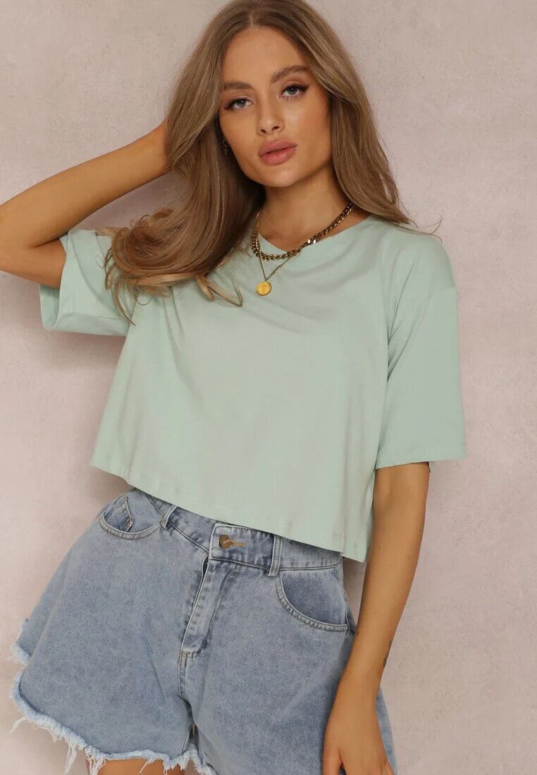 glo-story Tricou Verde mentă Phelista