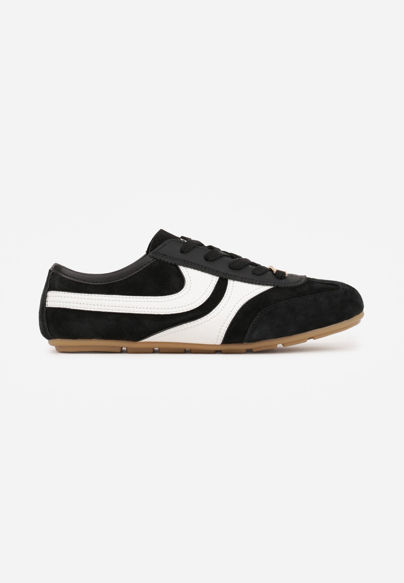 goodin Sneakers Negri Clasici Tenisi din Piele intoarsă naturală Talanashta