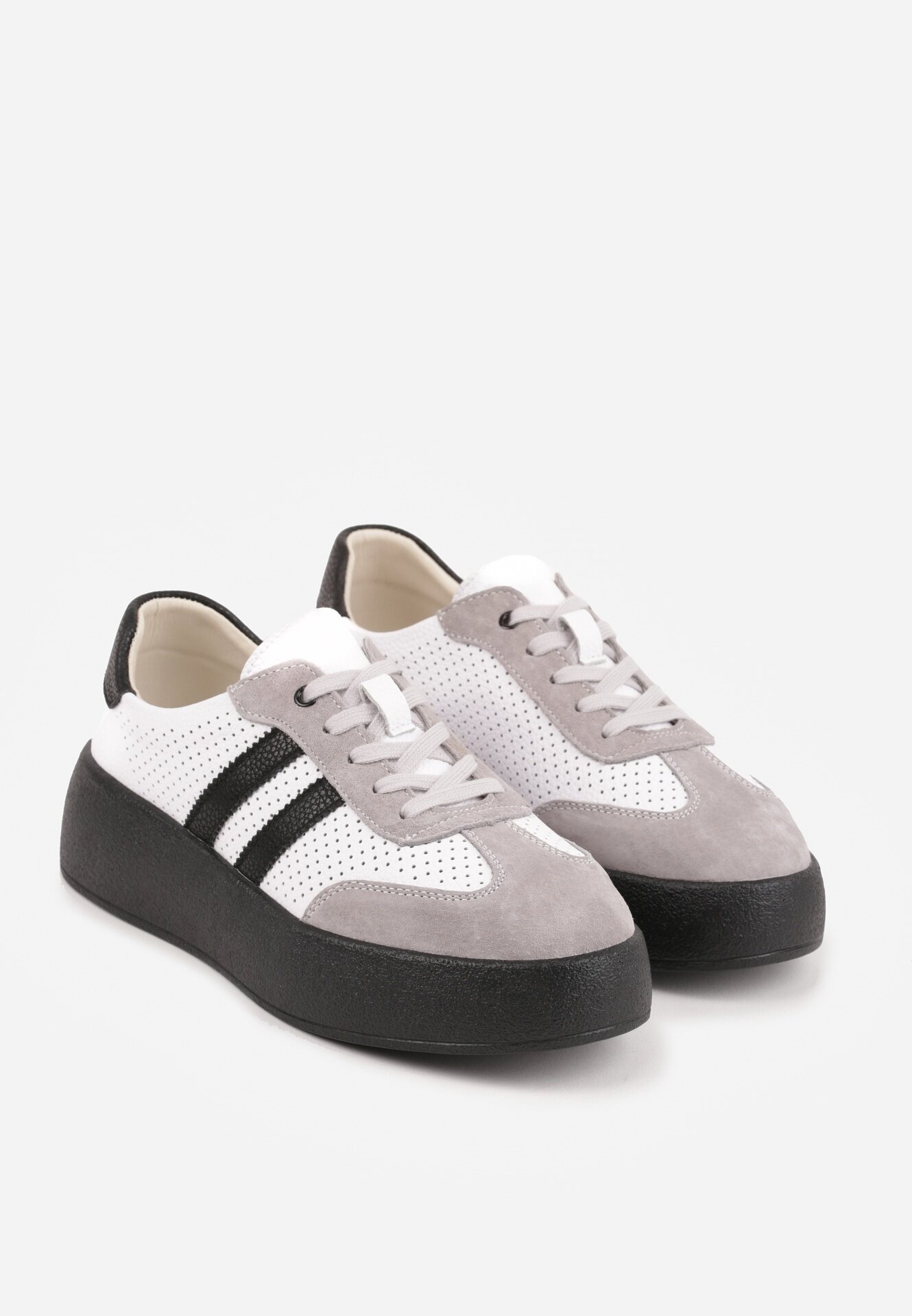 goodin Sneakers Urevla Alb cu gri
