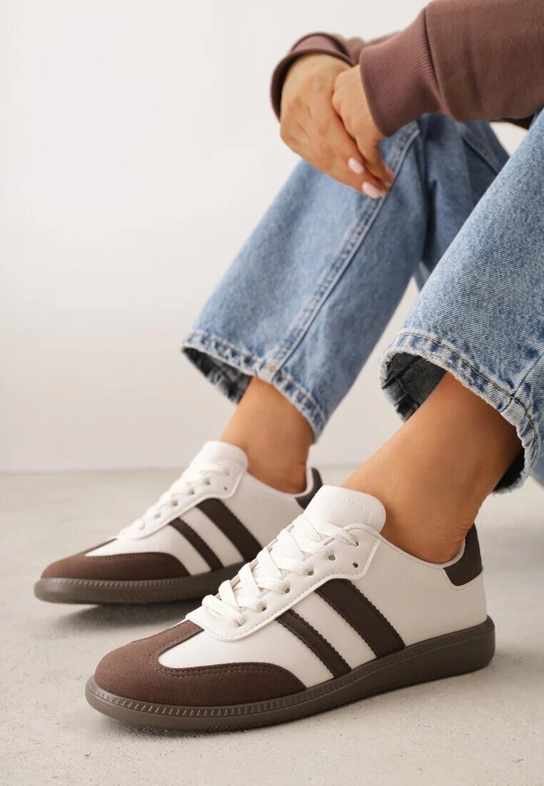 gowin Adidași Casual Bej-Maro pe talpă plată cu curele Jereria