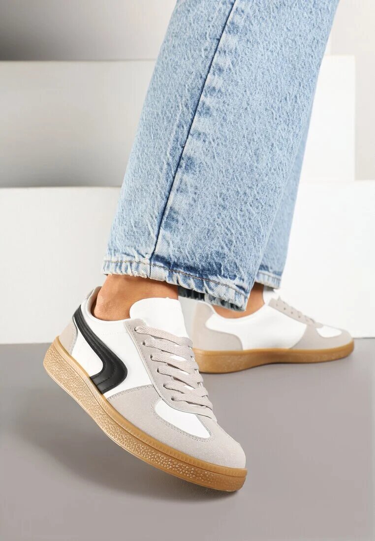 gowin Sneakers Casual Alb-Negru Tip Tenisi Cult Ablerri