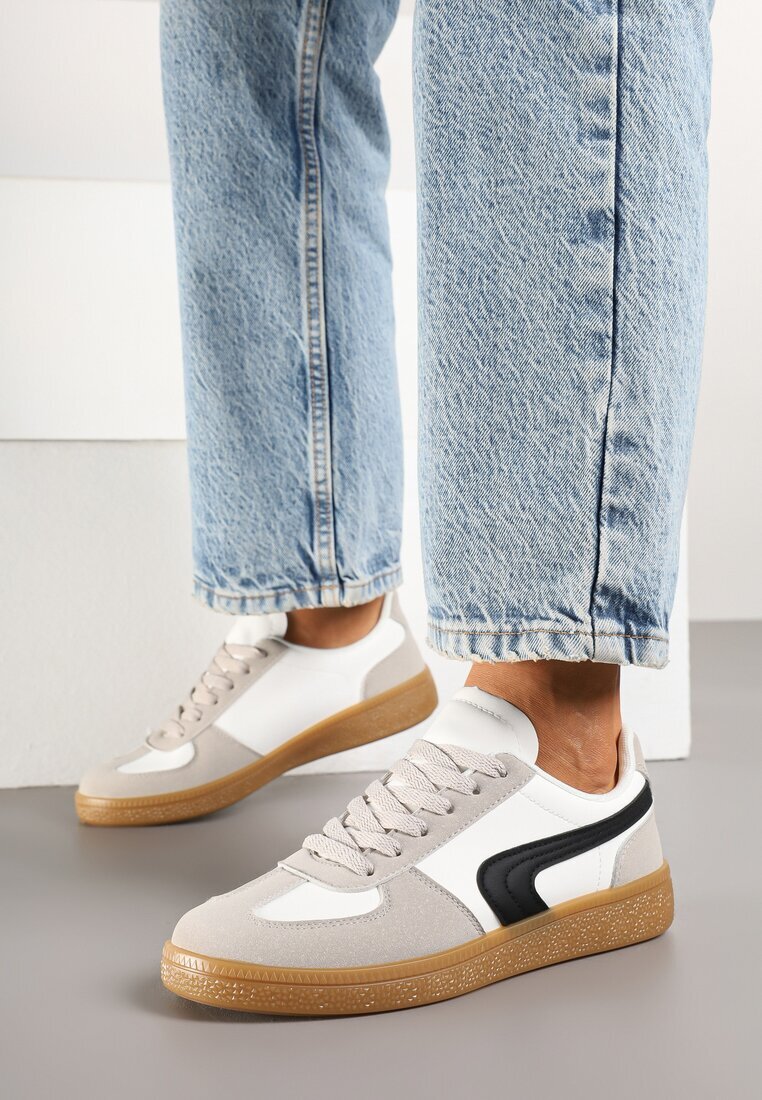 gowin Sneakers Casual Alb-Negru Tip Tenisi Cult Ablerri