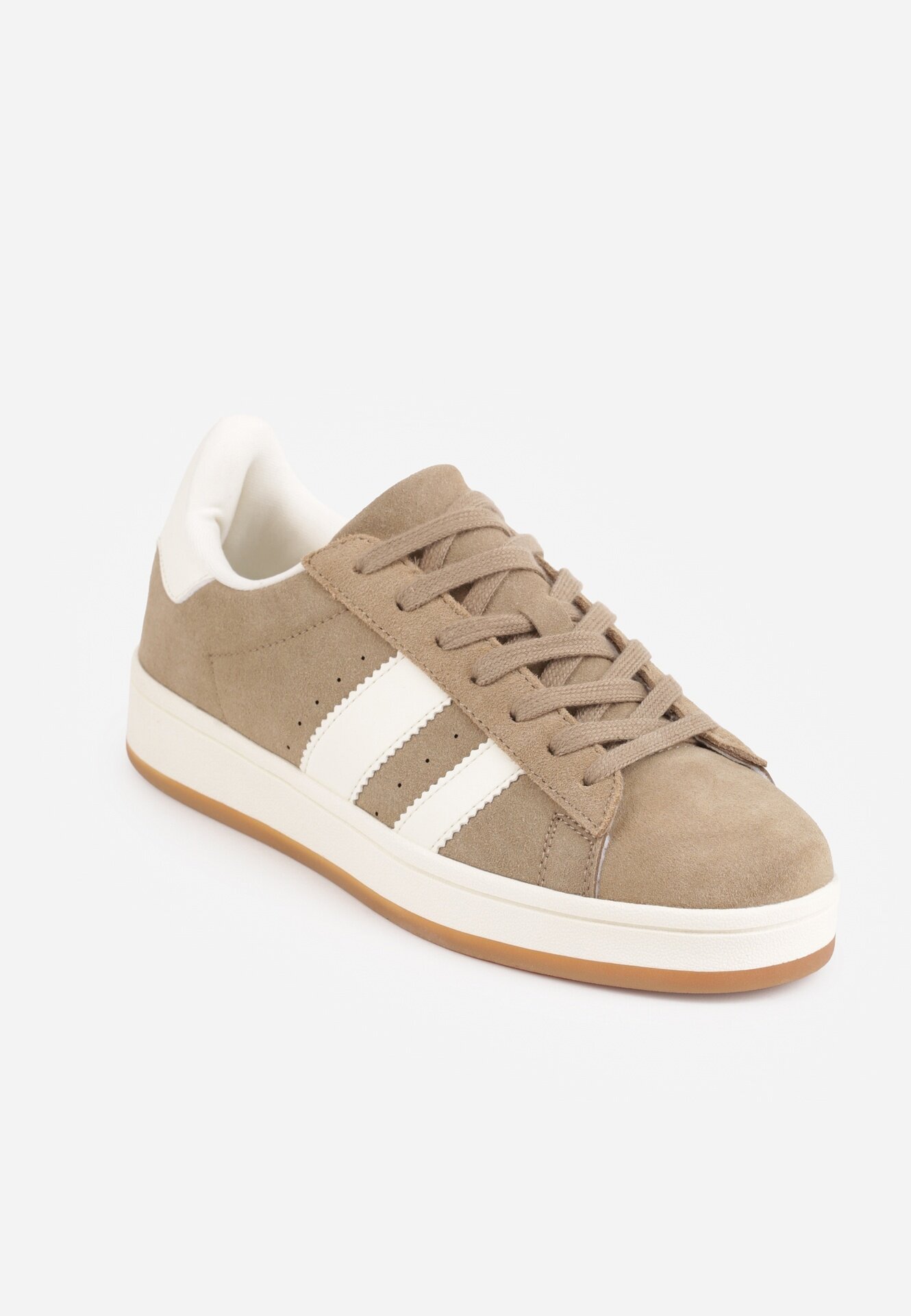 gowin Sneakers cu barete laterale Zefirau Bej Bej Bej Bej închis