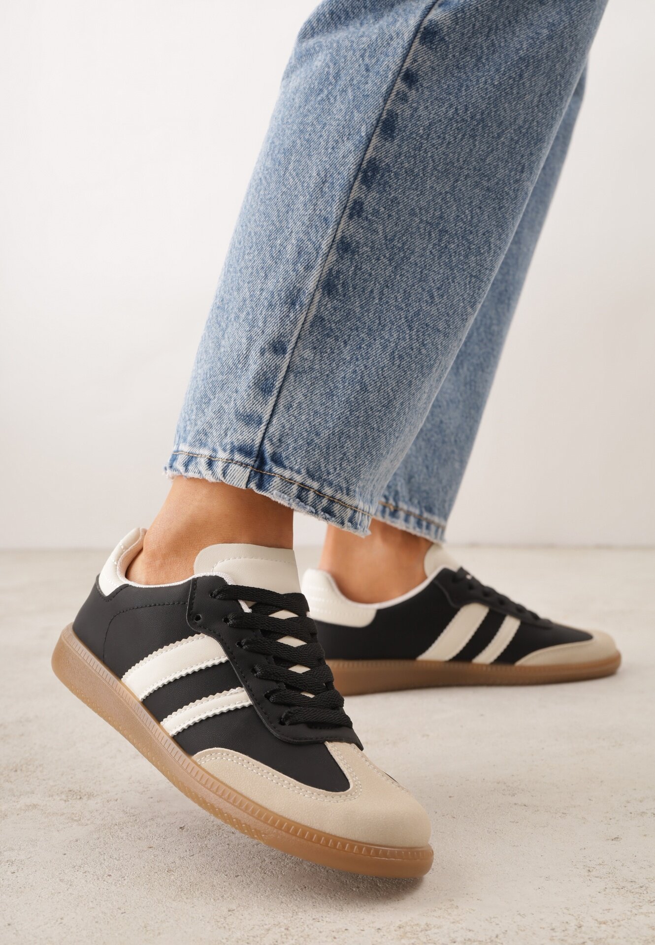 gowin Sneakers Jereria Negri cu bej