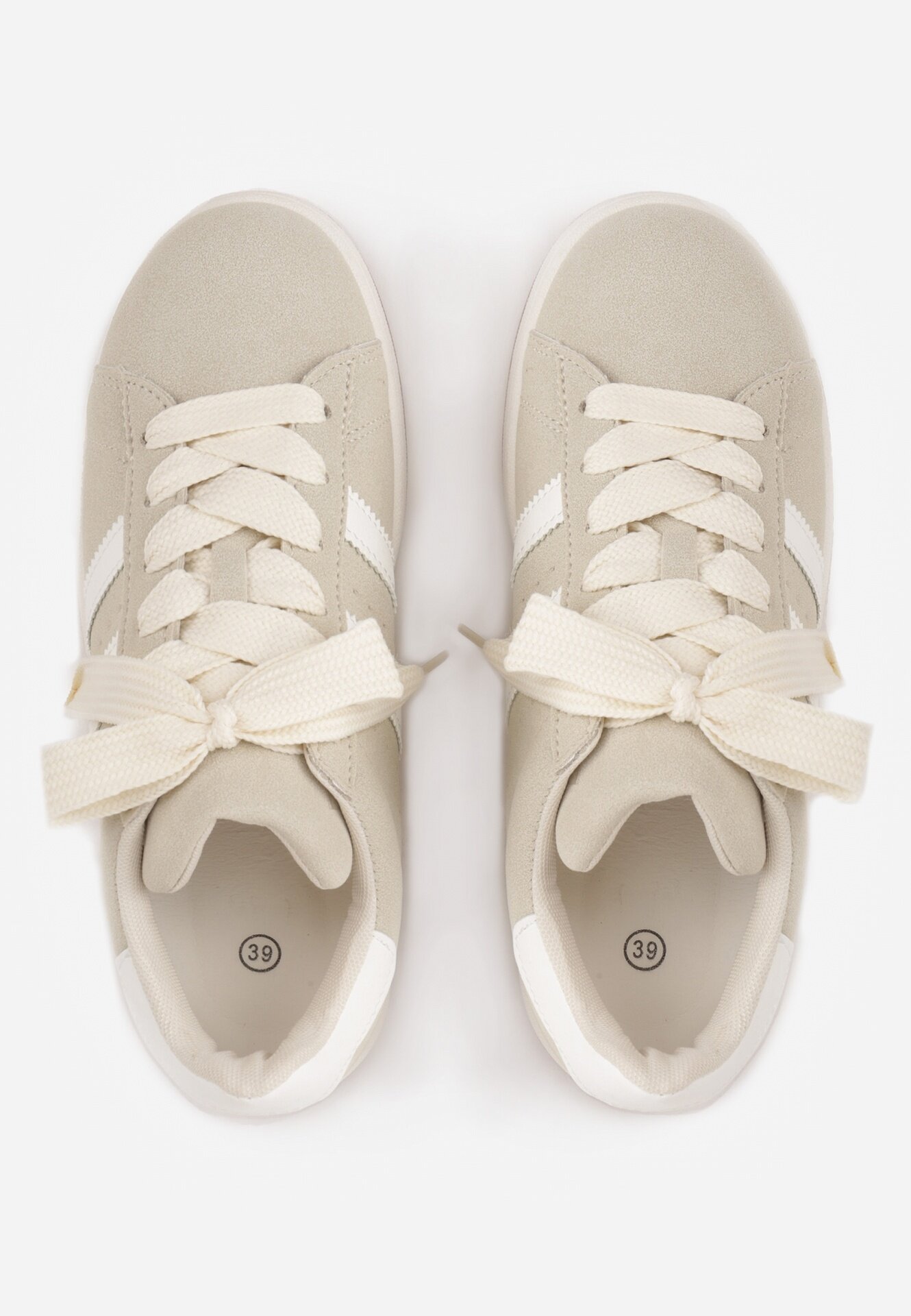 gowin Sneakerși bej decorați cu curele Dolirenna