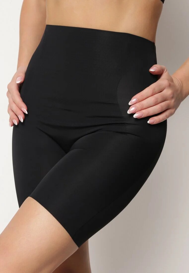 greenice Chiloți Negri Modelatori High Waist cu Push-Up Furbia