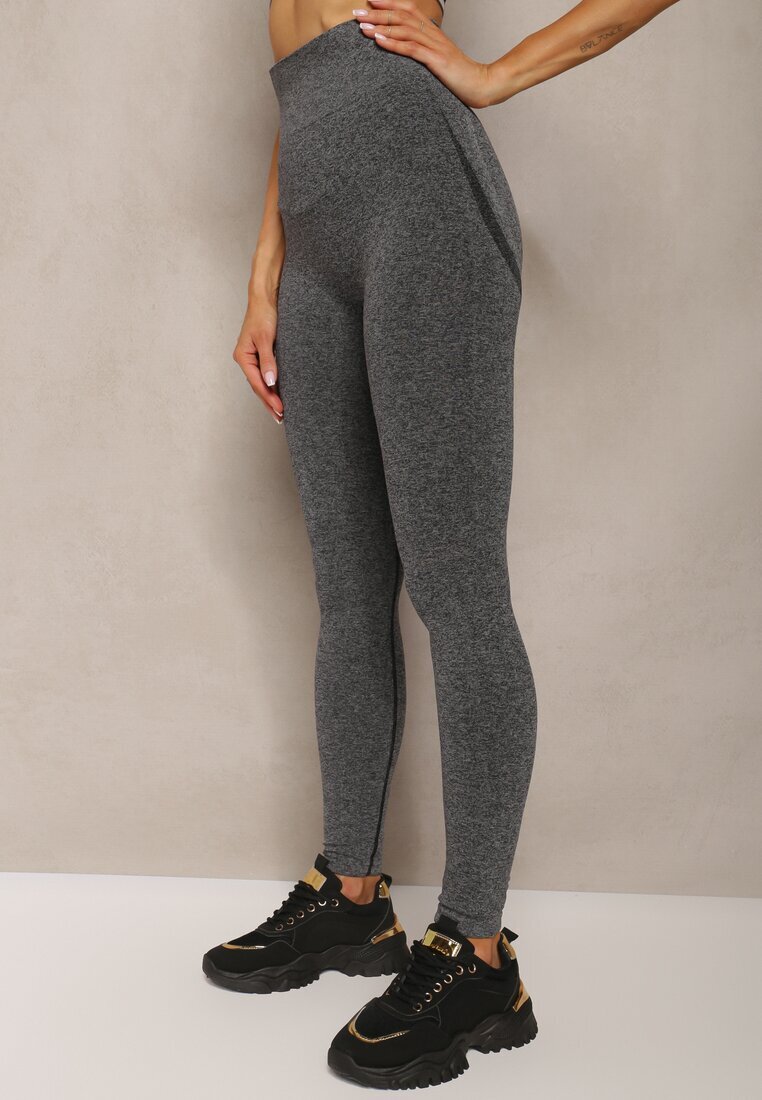greenice Ciemnoszare Legginsy Podkreślające Pośladki Push-Up Invia