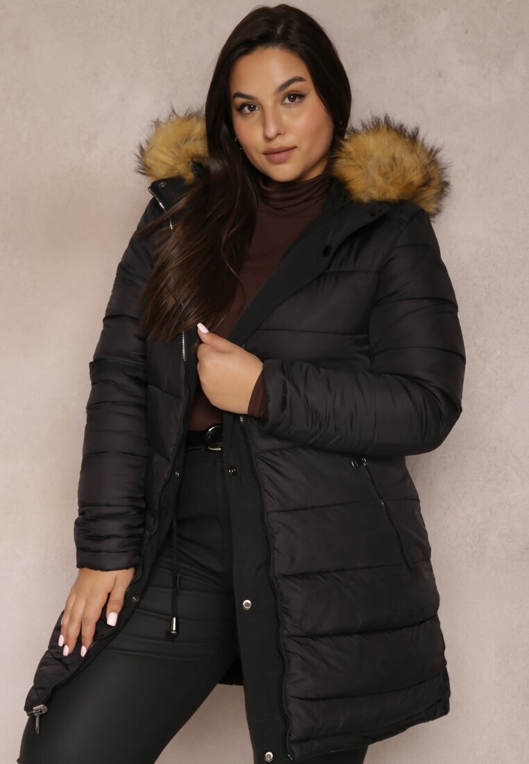 h&s Geacă Parka Neagră Reversibilă Deyu