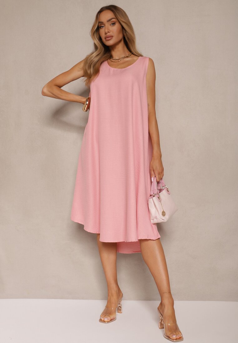 h&s Rochie Roz Basic cu croială evazată Mevolira