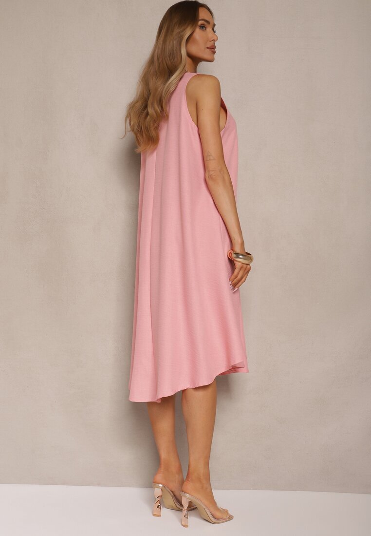 h&s Rochie Roz Basic cu croială evazată Mevolira