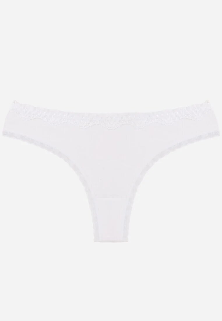 han Chiloți Albi String cu bumbac cu dantelă Aethimilia