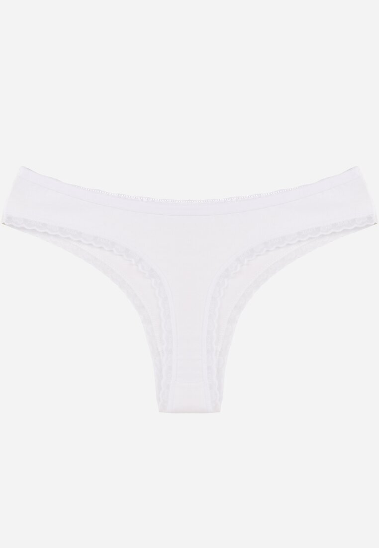 han Chiloți Albi String cu bumbac cu dantelă Aethimilia