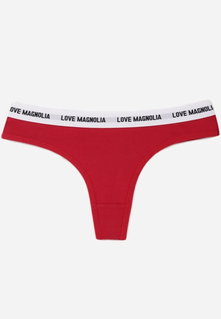 han Chiloți tangă roșii din bumbac decorate cu inscripții Amero