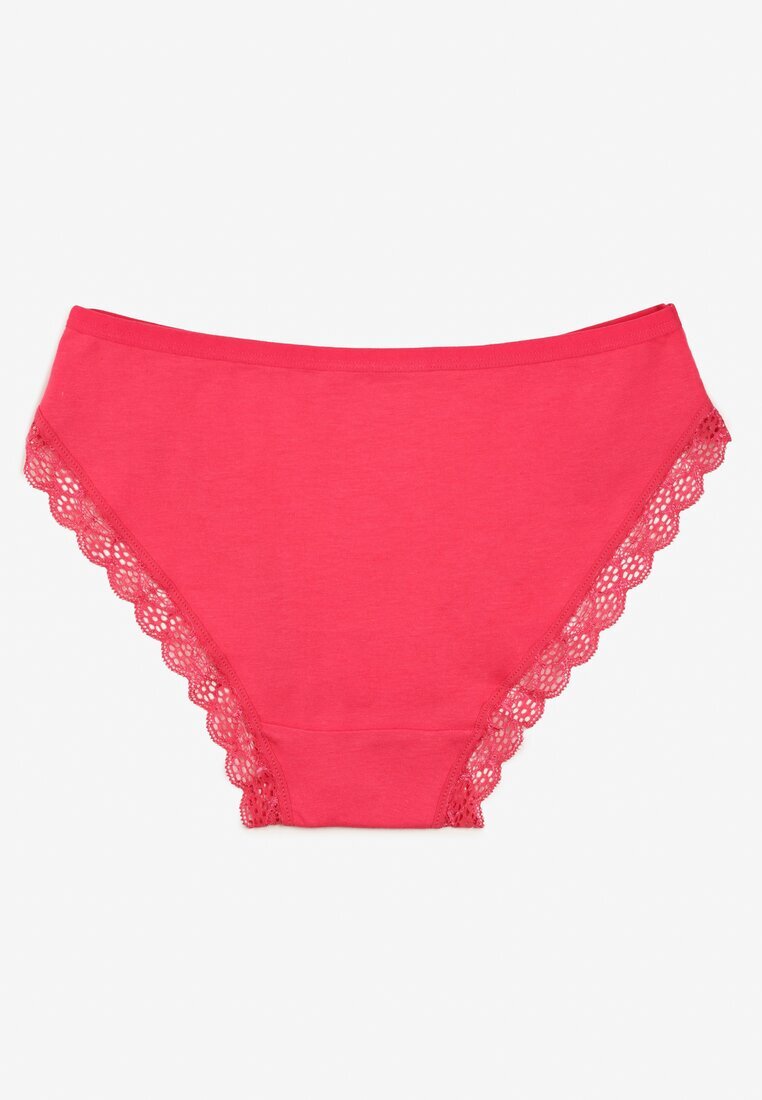 han Chiloți tip slip Fuchsia cu Dantelă din Bumbac Elastic Wiabelia