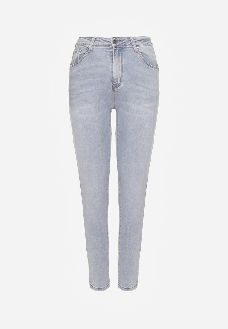 hello miss Blugi Albastru deschis cu Bumbac Skinny Push Up Yastebia