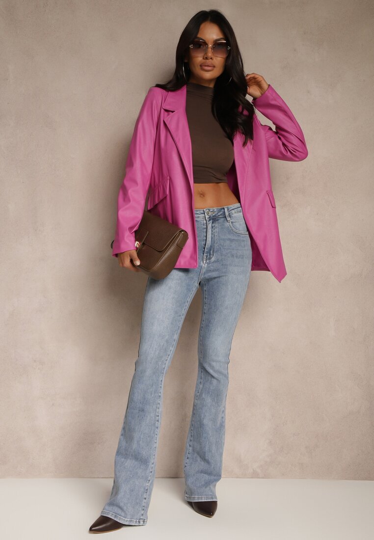 hello miss Jeans clasici albaștri Flare Regular Waist Neliovia