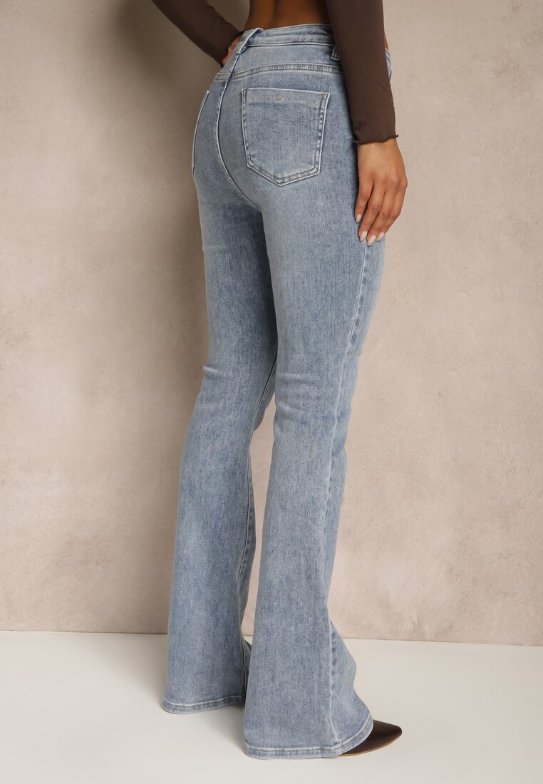 hello miss Jeans clasici albaștri Flare Regular Waist Neliovia