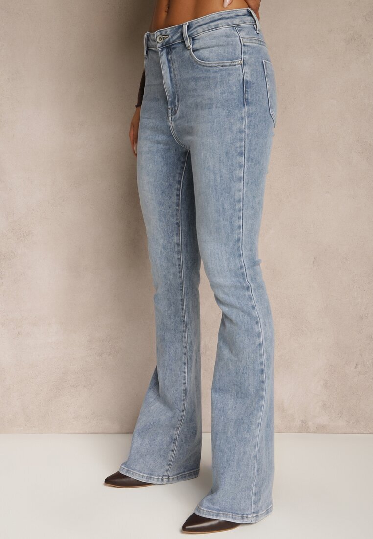hello miss Jeans clasici albaștri Flare Regular Waist Neliovia