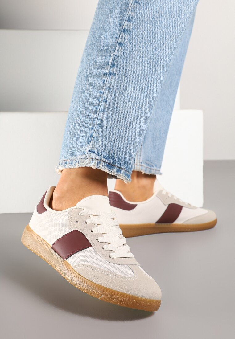ideal Adidași Tenisi Bej-Bordeaux în Stil Iconic Neolithaen