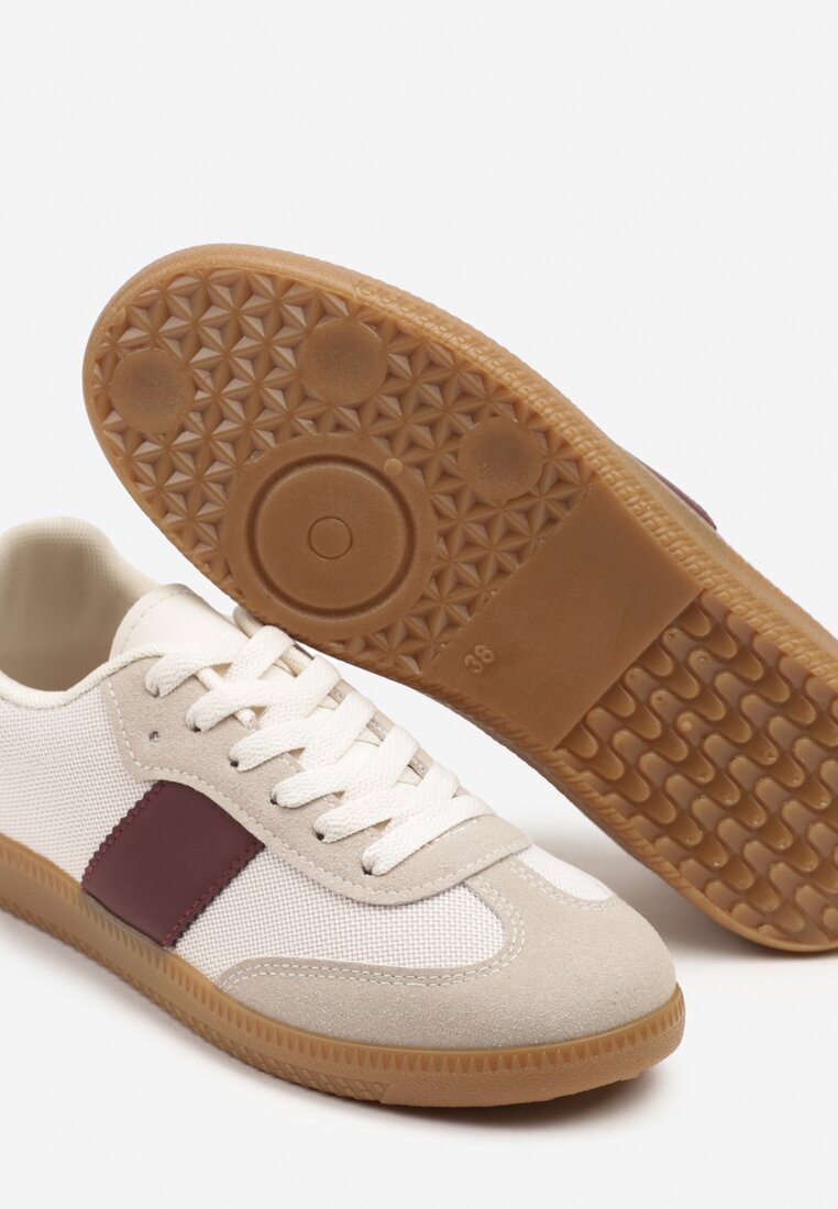 ideal Adidași Tenisi Bej-Bordeaux în Stil Iconic Neolithaen