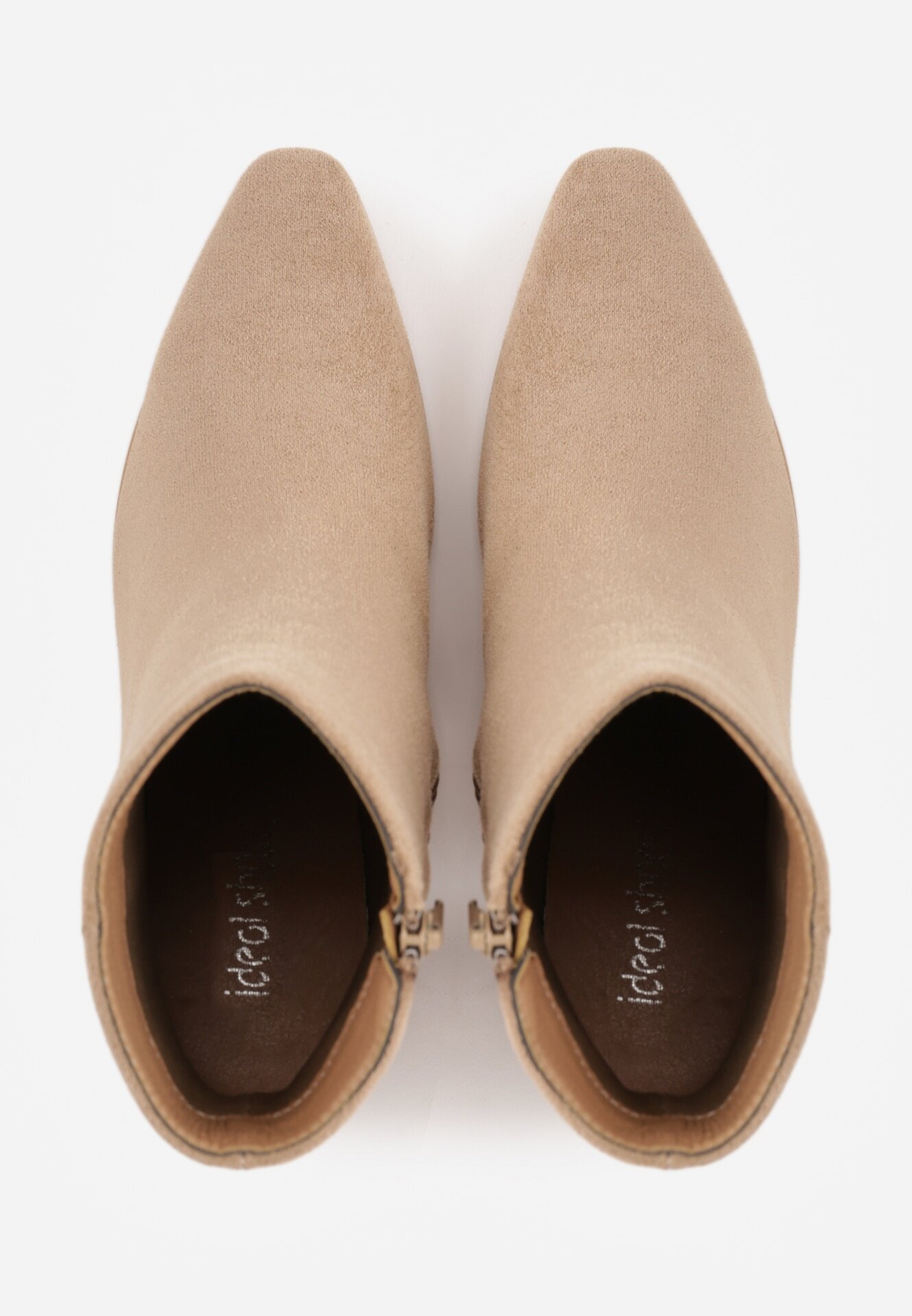 ideal Botine Bej închis