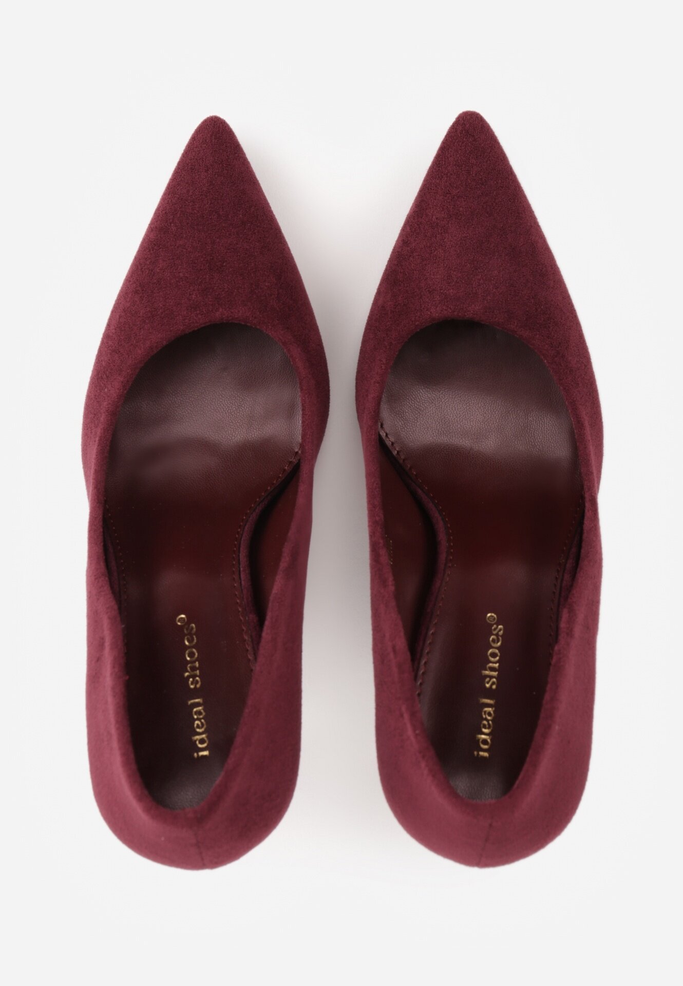 ideal Pantofi stiletto cu toc oglindă Spara Bordo