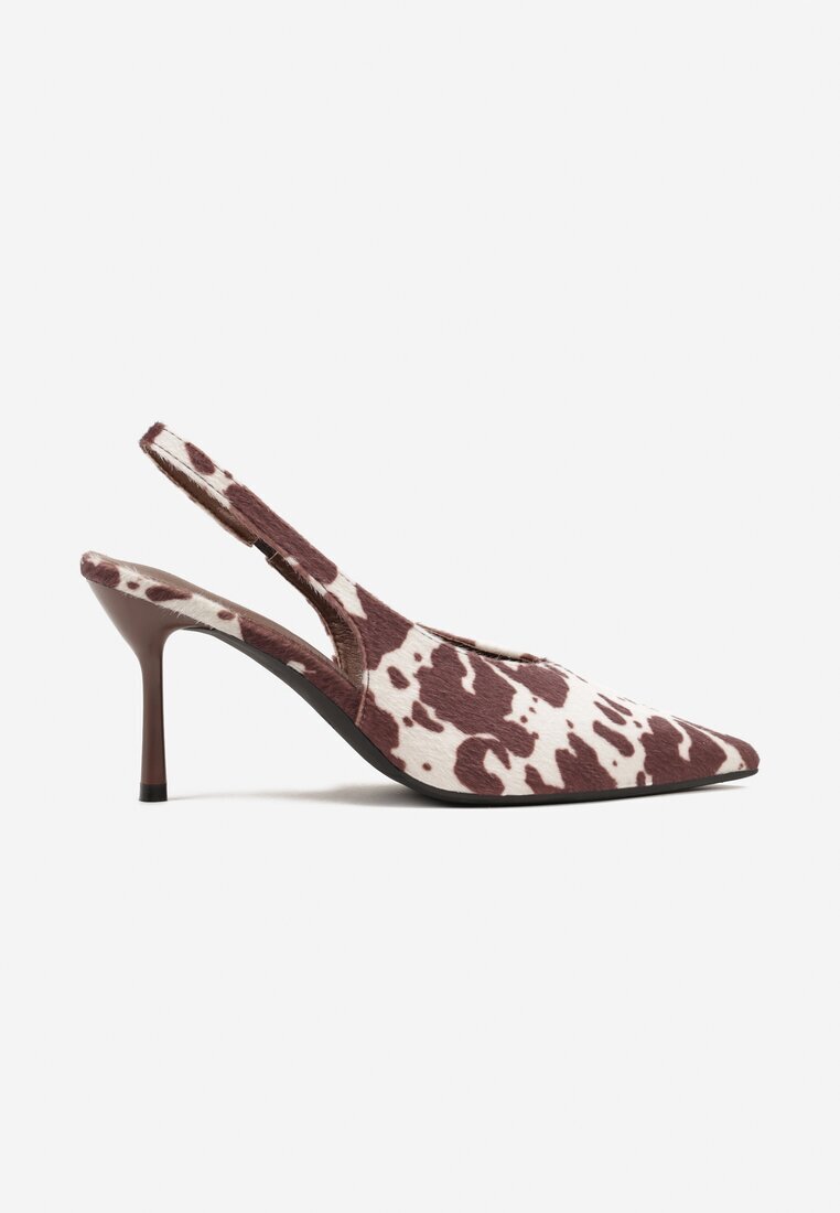 ideal Pantofi stiletto Maro Sandale cu pete de vacă cu toc stiletto Slingback Addoxie