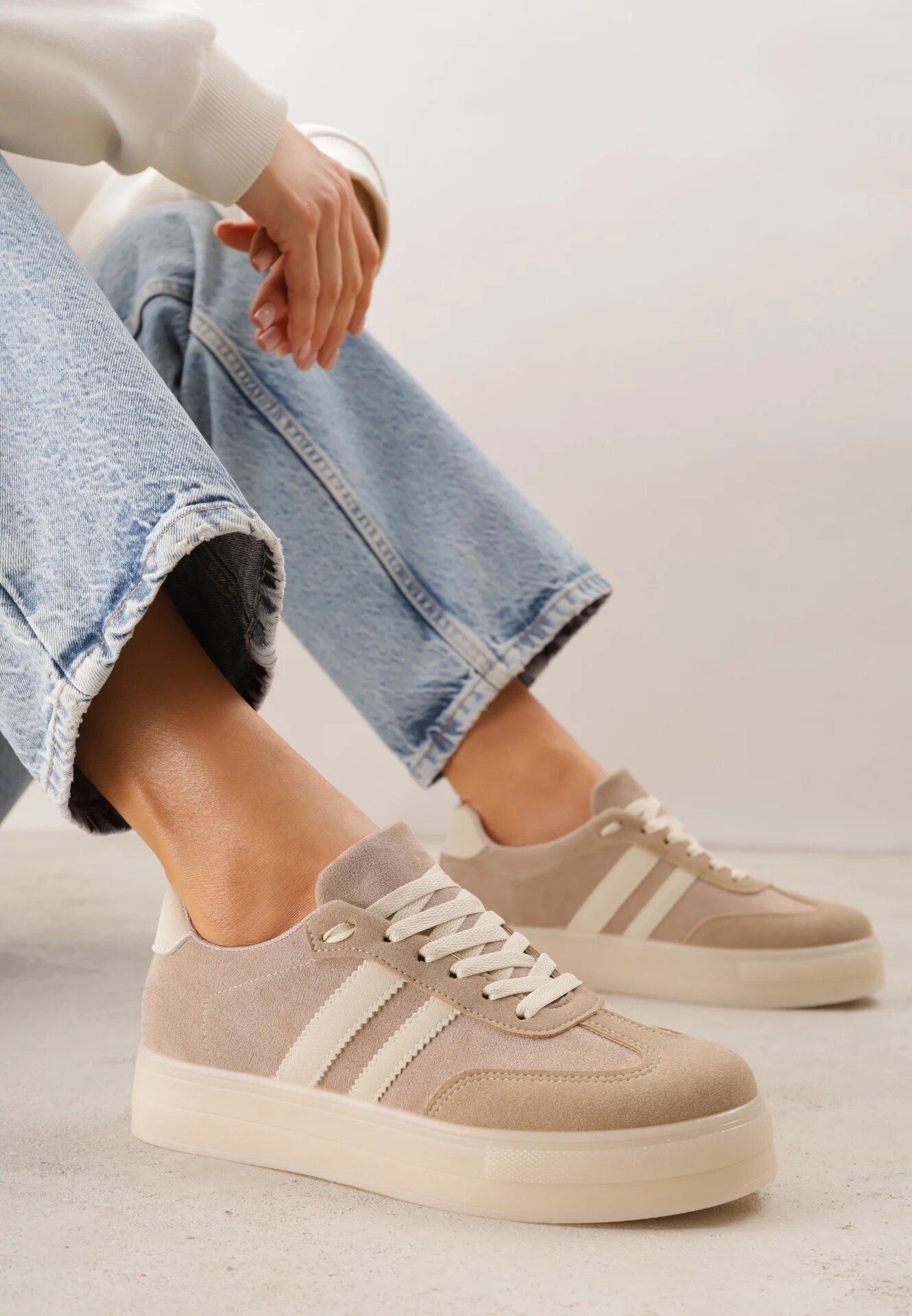 ideal Sneakers Illi Crenli Roemary Balee Ladia Bej închis