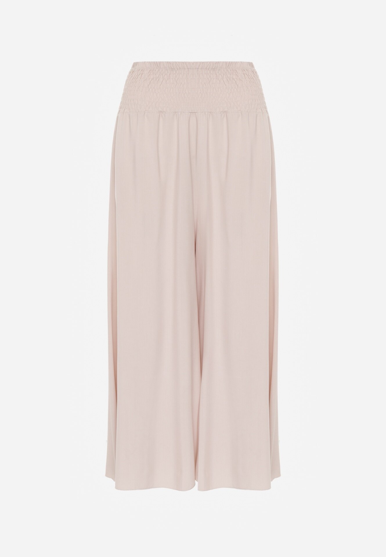 j.stars Pantaloni Bej deschis Largi cu talie înaltă 7/8 Rathi