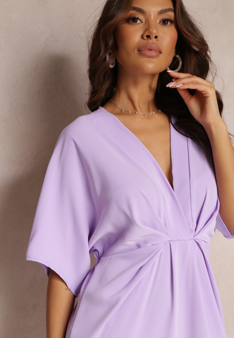 j studio Rochie Mov din Viscoză tip Liliac Neollia