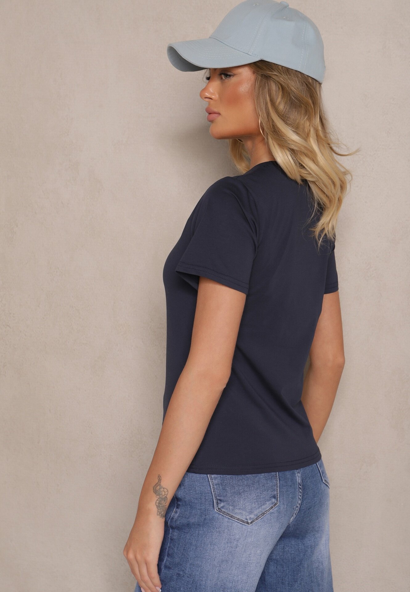 j.style Tricou Bleumarin Casual de bumbac Rivali