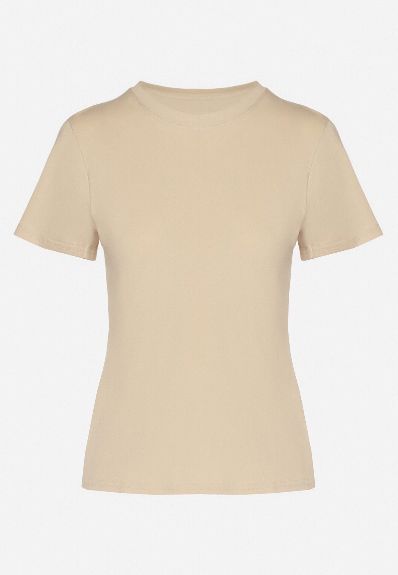 j.style Tricou Casual Din bumbac Bej Rivali