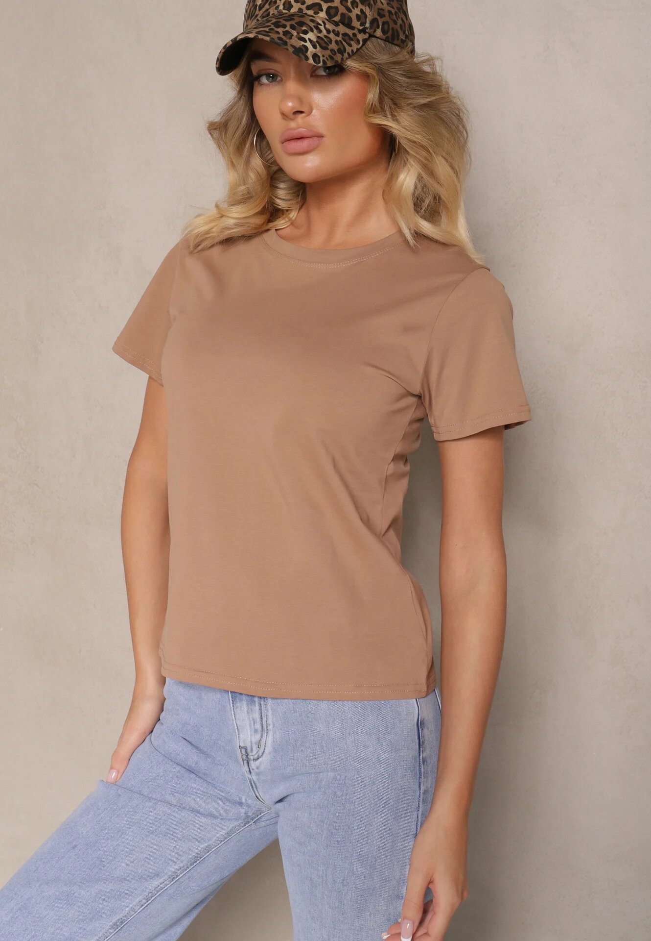 j.style Tricou Maro Casual din Bumbac Rivali