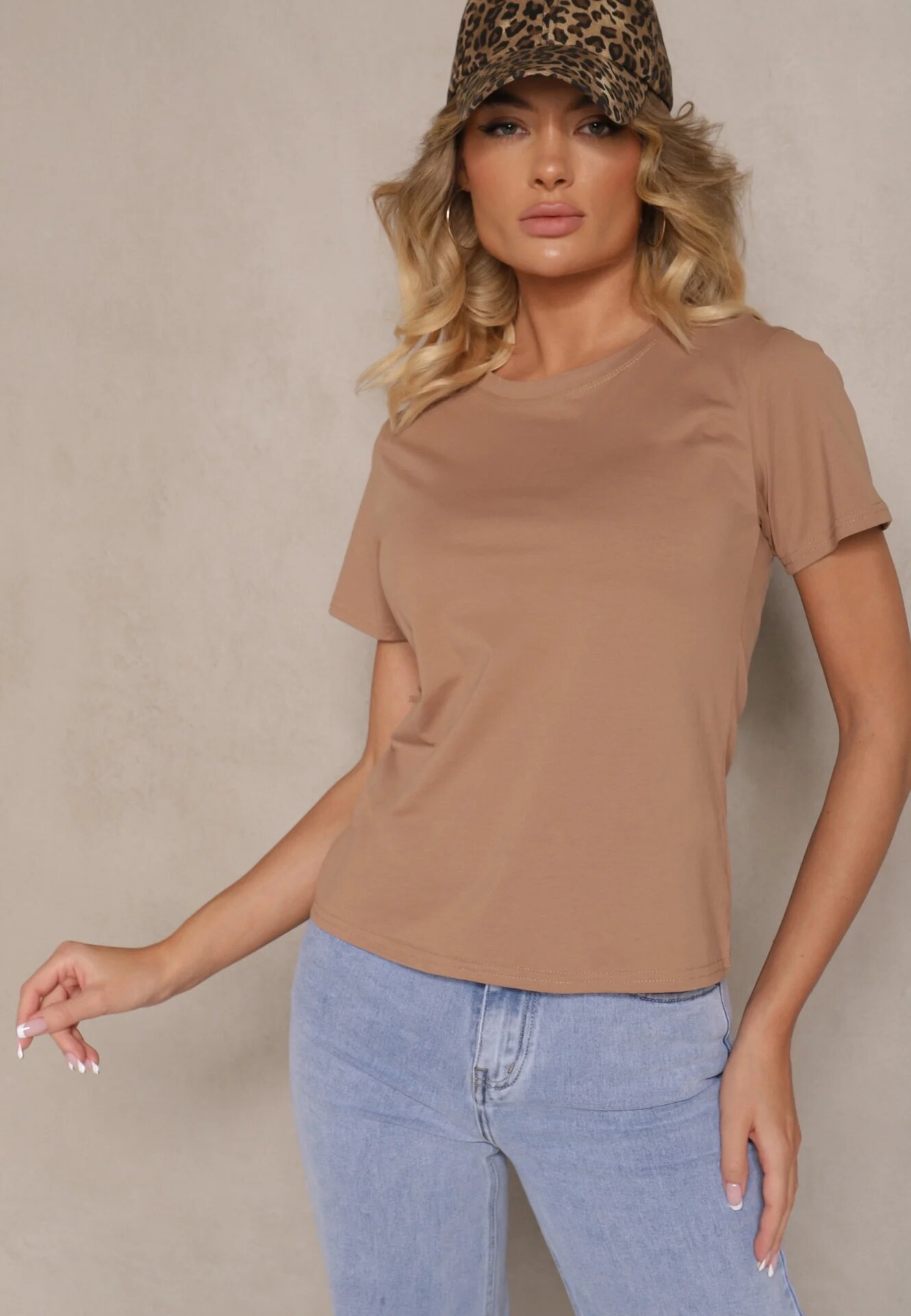 j.style Tricou Maro Casual din Bumbac Rivali