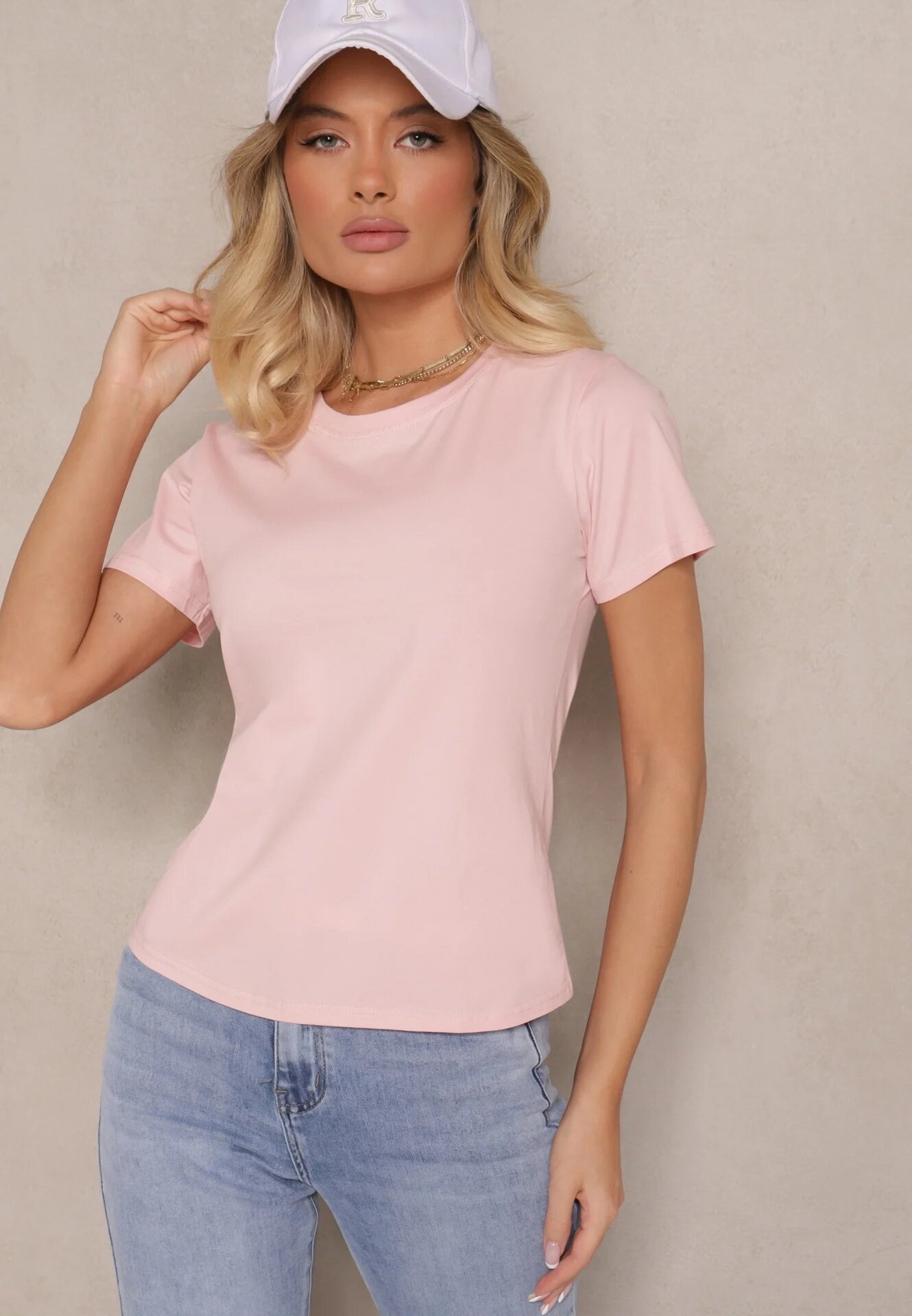 j.style Tricou Roz Casual Bumbac Rivali