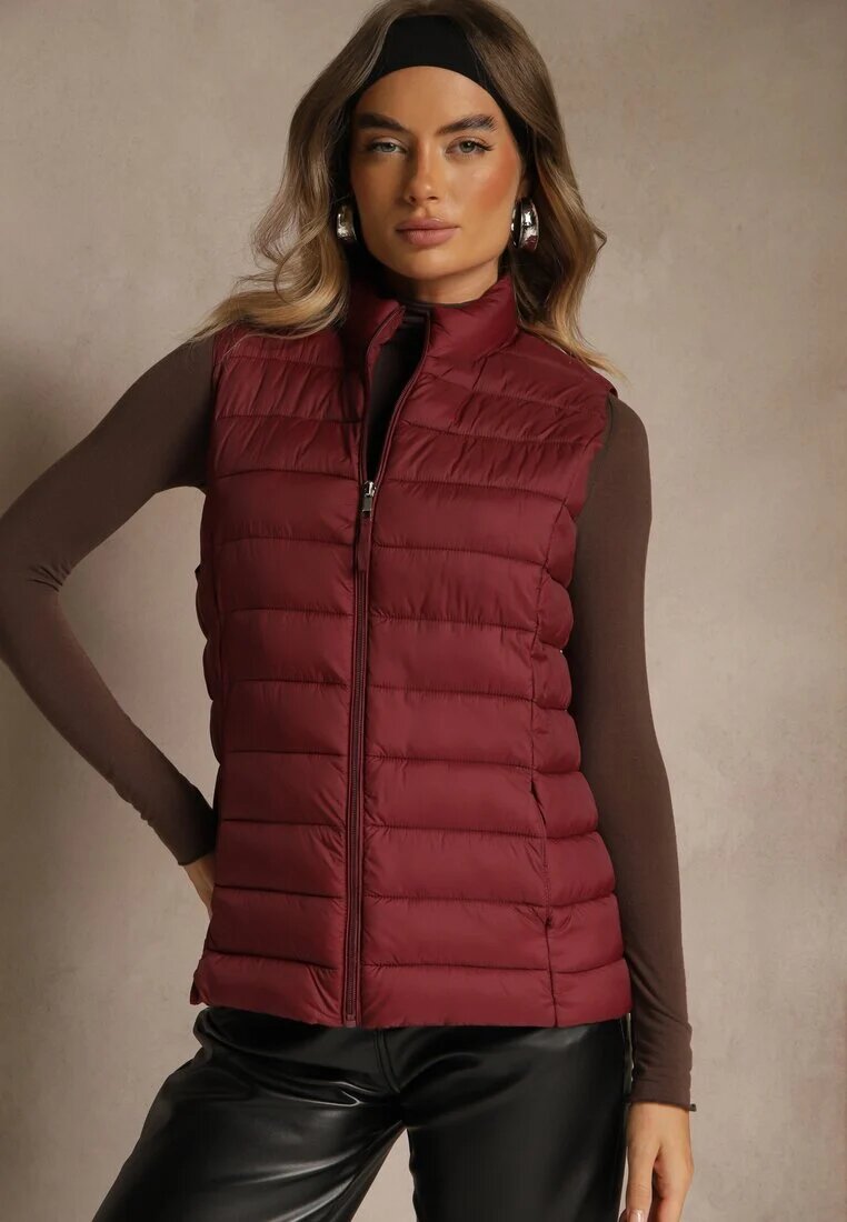 j.style Vestă Bordeaux Decorată Cu Matlasare Soellame