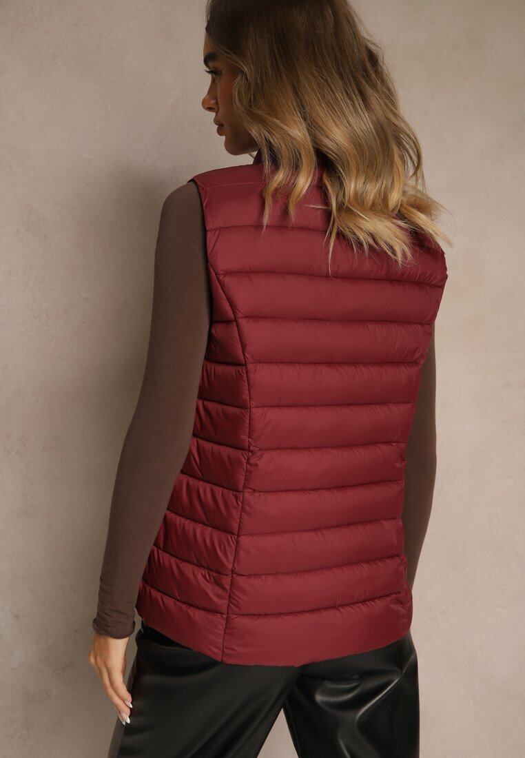 j.style Vestă Bordeaux Decorată Cu Matlasare Soellame