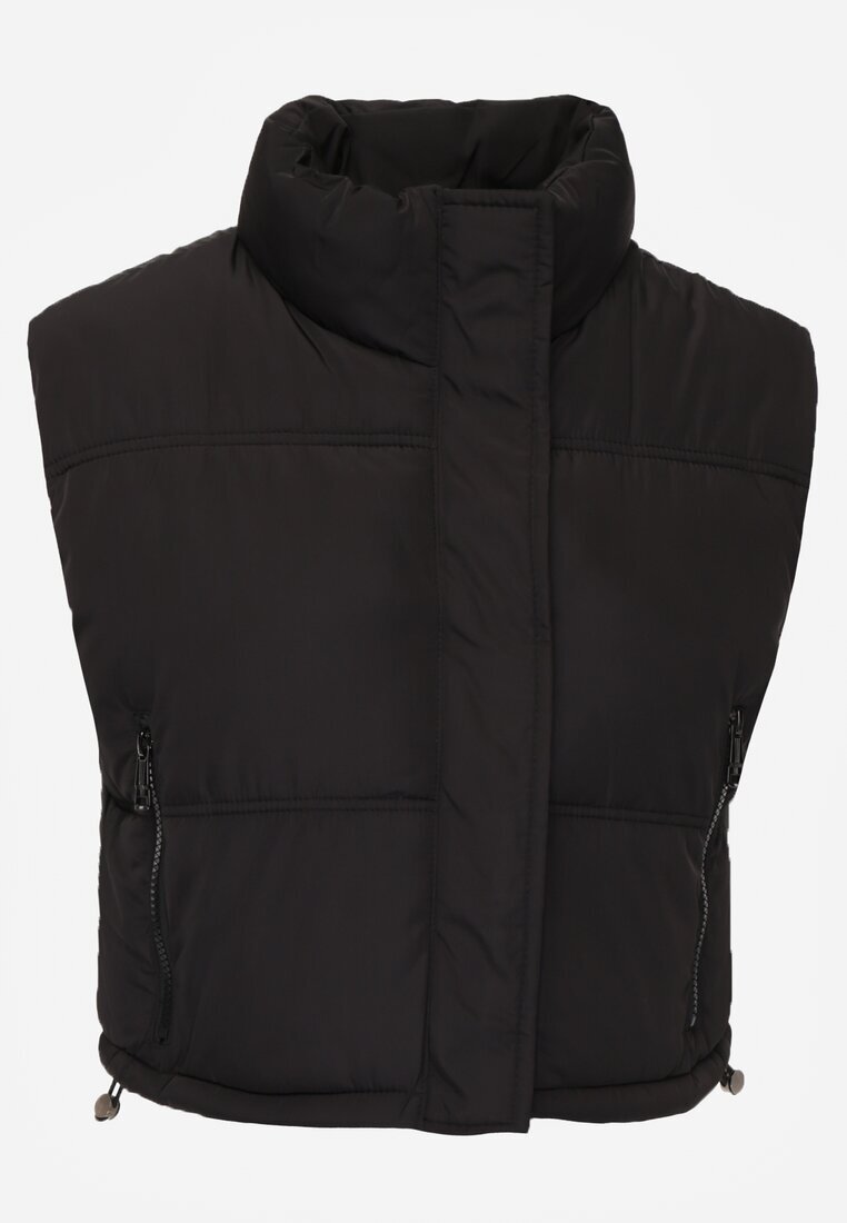 j.style Vestă Neagră Matlasată Puffer crop Tadrel