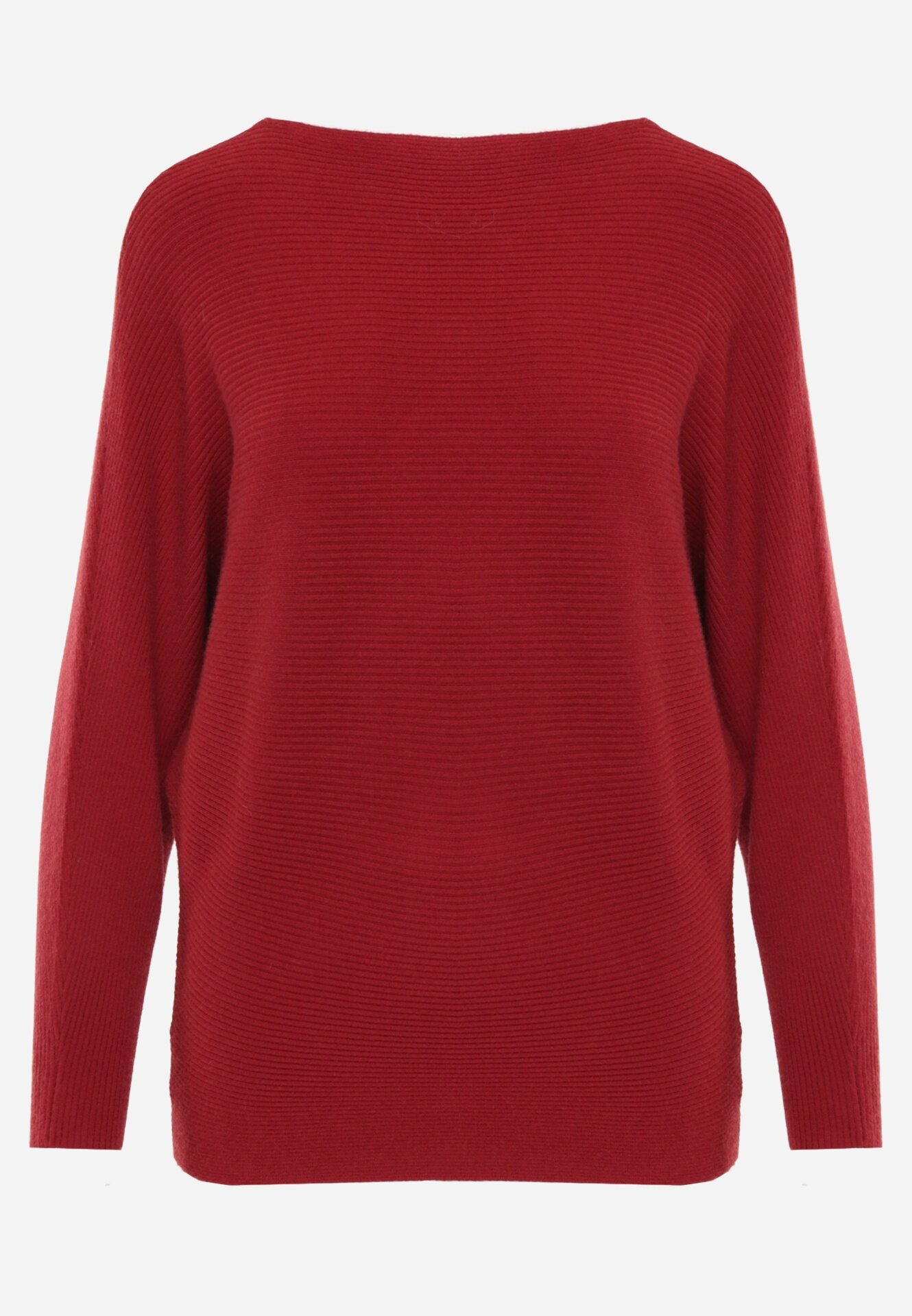 j&x Basic pulover batwing cu vâscoză Rosanel Bordo