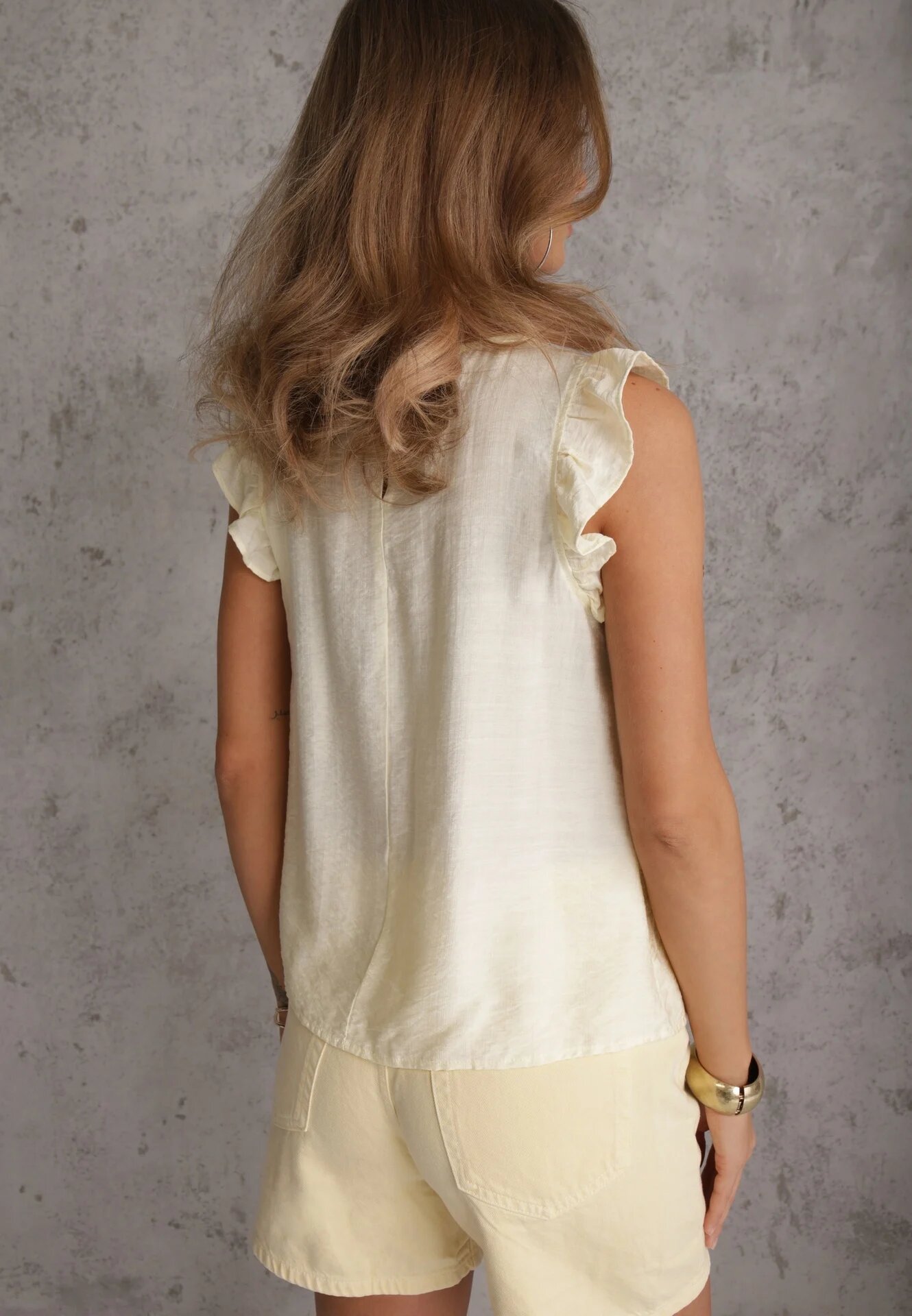 j&x Bluză Idagoria Galben deschis