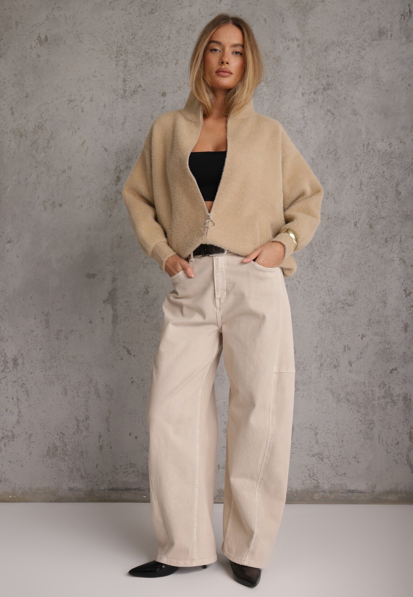 j&x Cardigan Enadelis Bej
