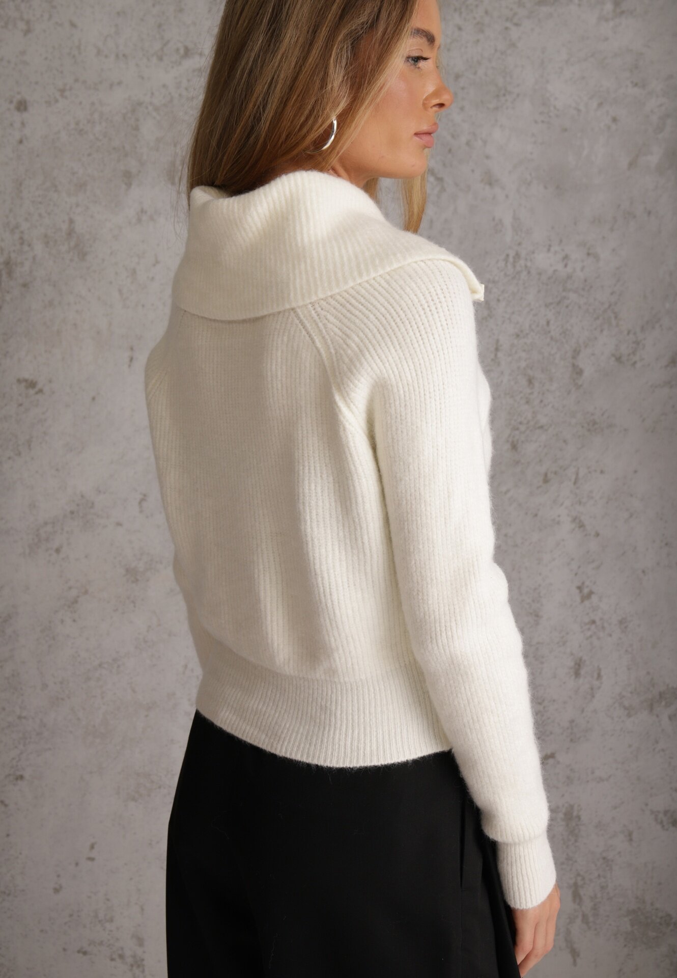 j&x Cardigan Zinfria Alb