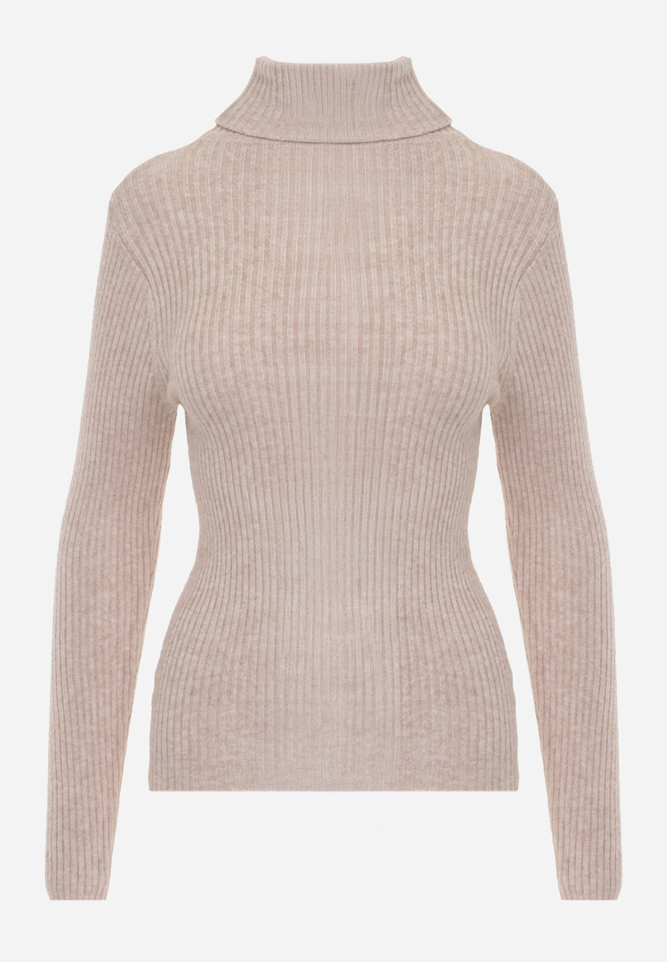 j&x Cu guler înalt cu bumbac Slim fit din material elastic Kuarisa Bej