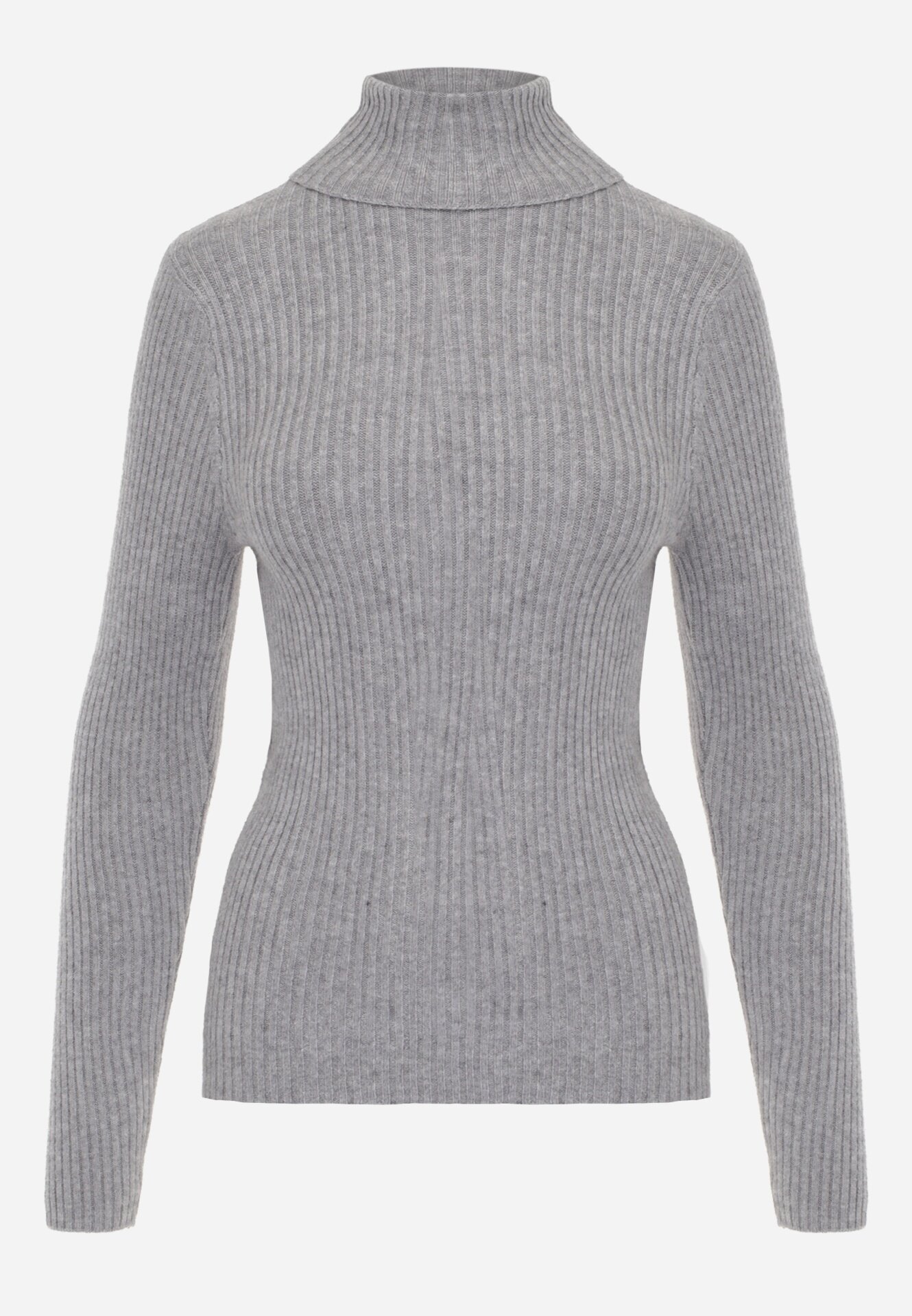 j&x Cu guler înalt cu bumbac Slim fit din material elastic Kuarisa Gri