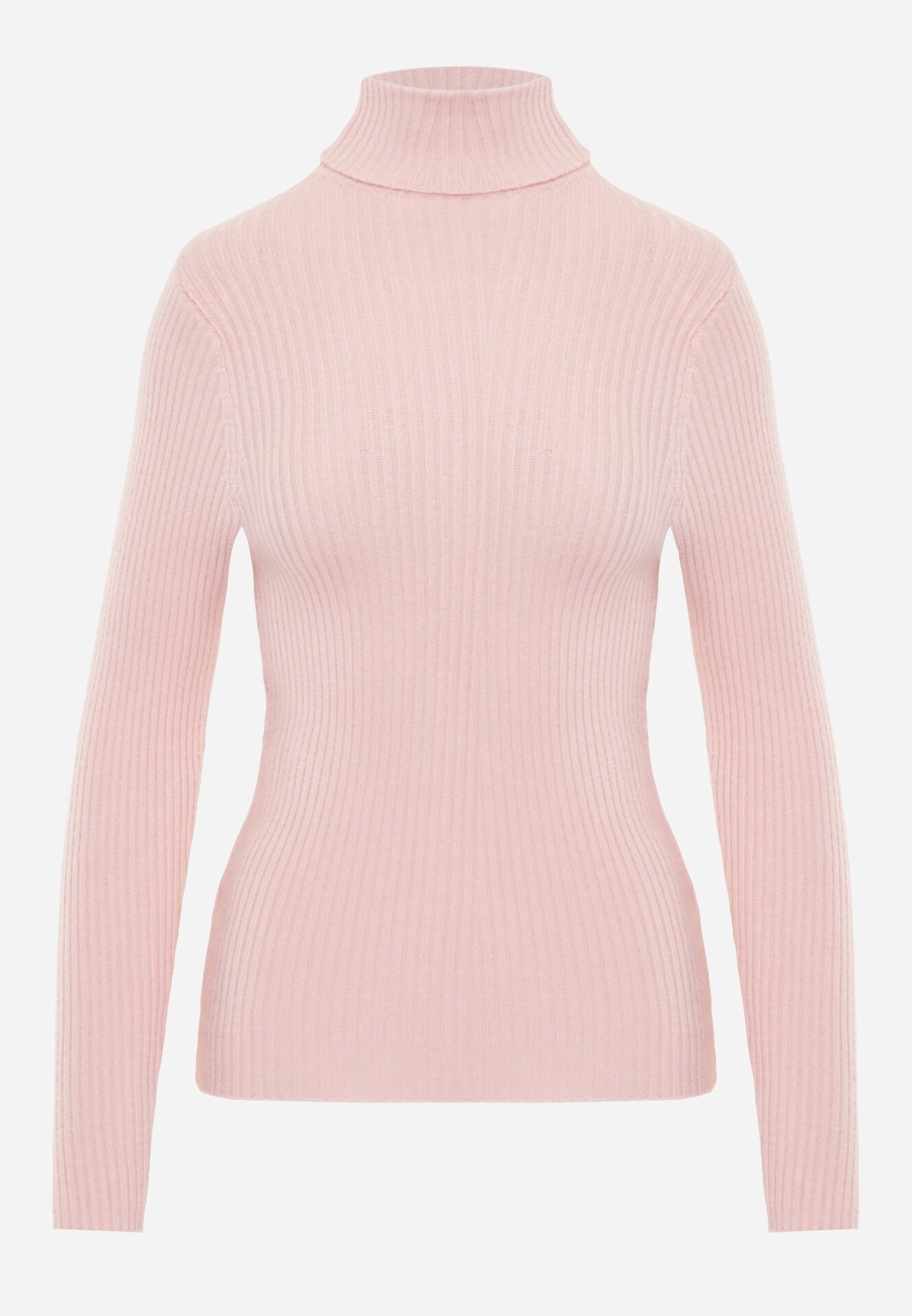 j&x Cu guler înalt cu bumbac Slim fit din material elastic Kuarisa Roz