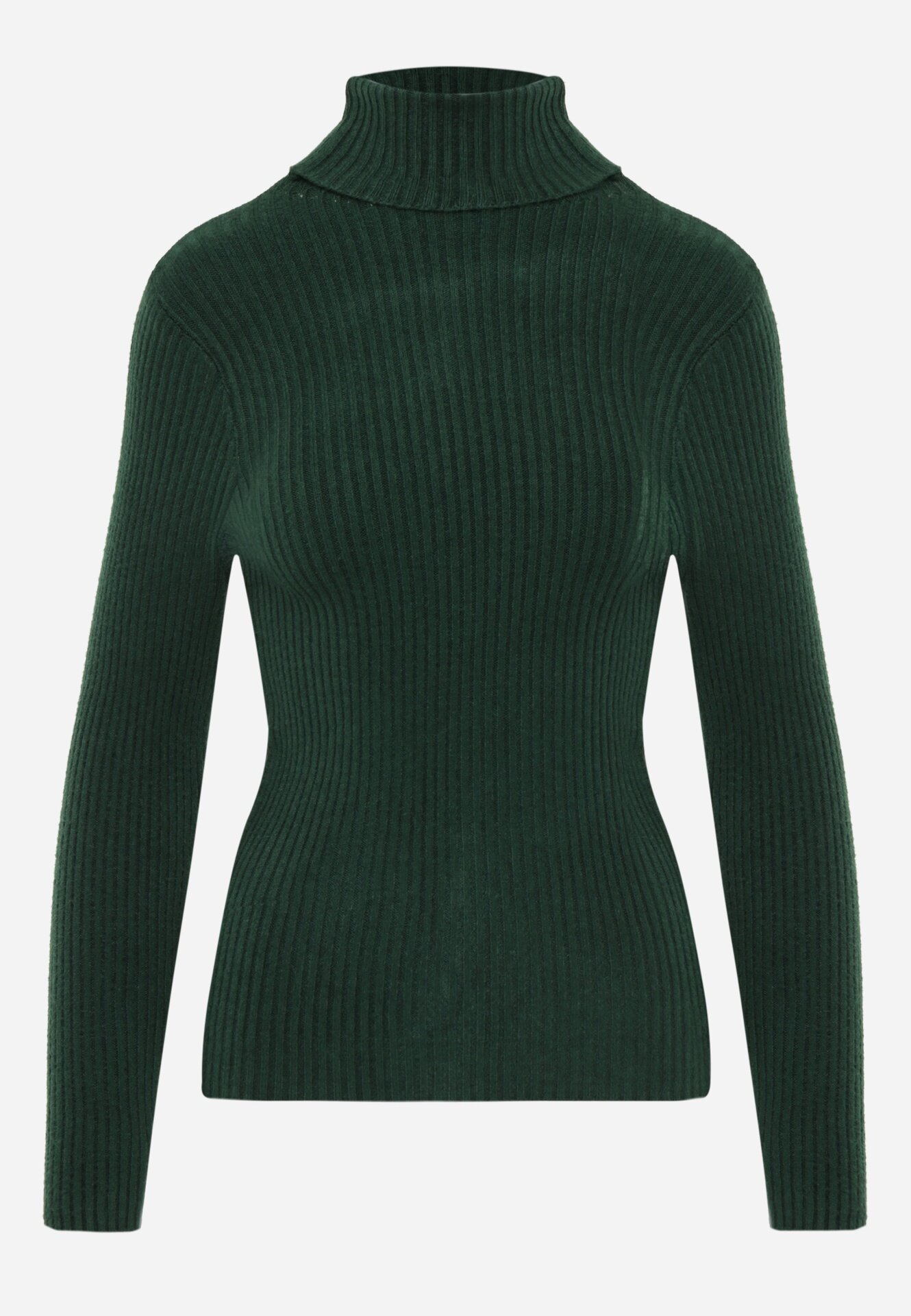 j&x Cu guler înalt cu bumbac Slim fit din material elastic Kuarisa Verde închis