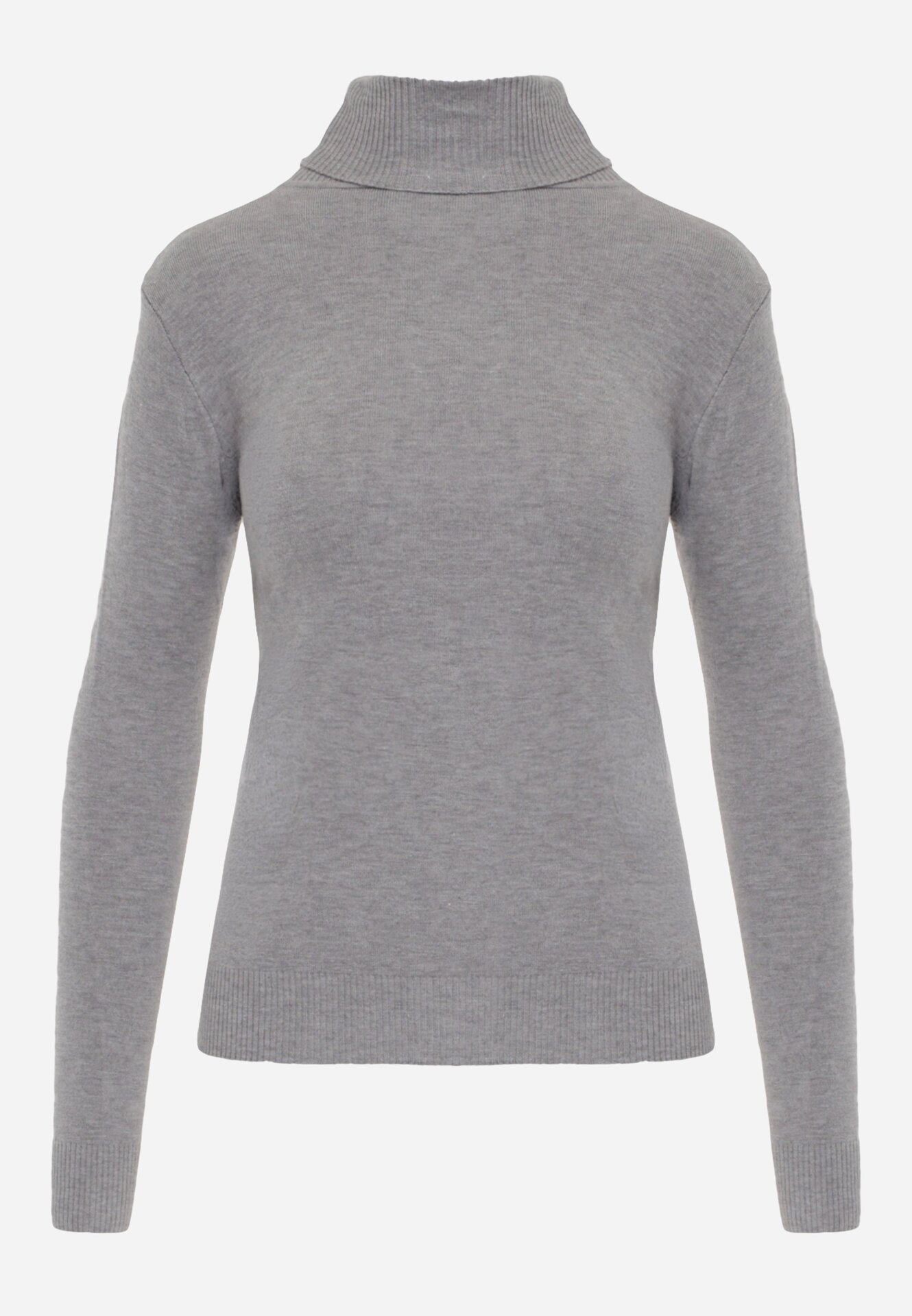 j&x Cu guler înalt minimalist din vâscoză Fisanera Gri