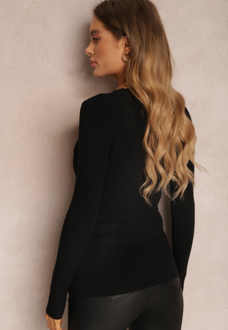 j&x Czarny Sweter Peromela