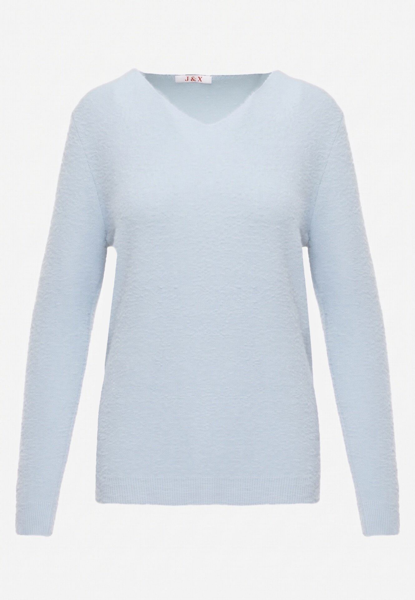 j&x Pulover din lână în stil minimalist Joslina Albastru