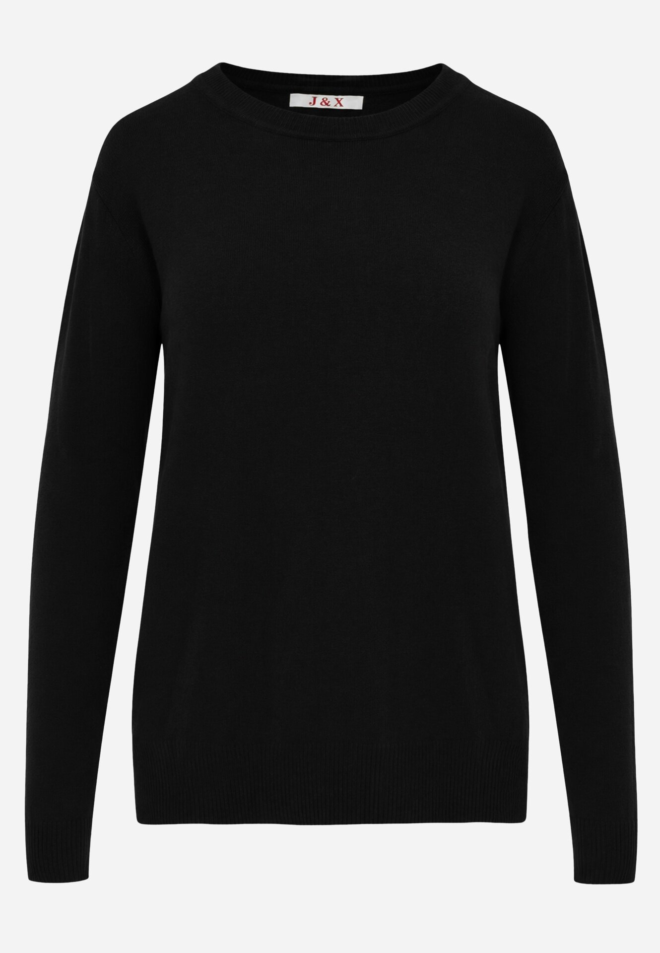 j&x Pulover minimalist Bellama Negru